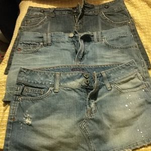 Jean skirt bundle